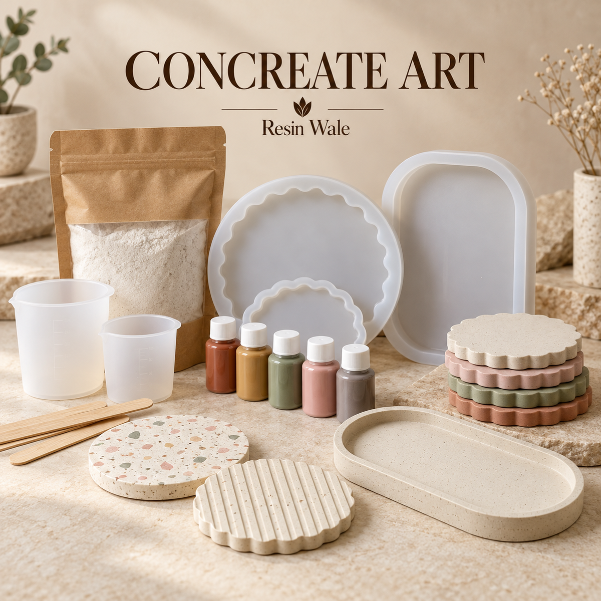 concreate art materials for concrete art projects — Resin Wale