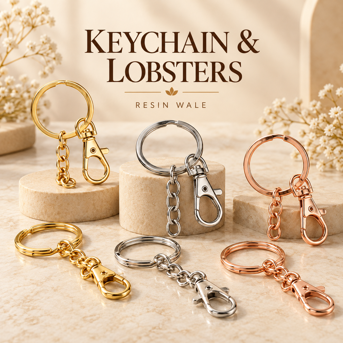 keychain lobsters materials for jewellery crafts projects — Resin Wale