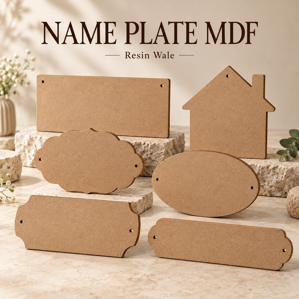 name plate mdf materials for clock & mdf projects — Resin Wale
