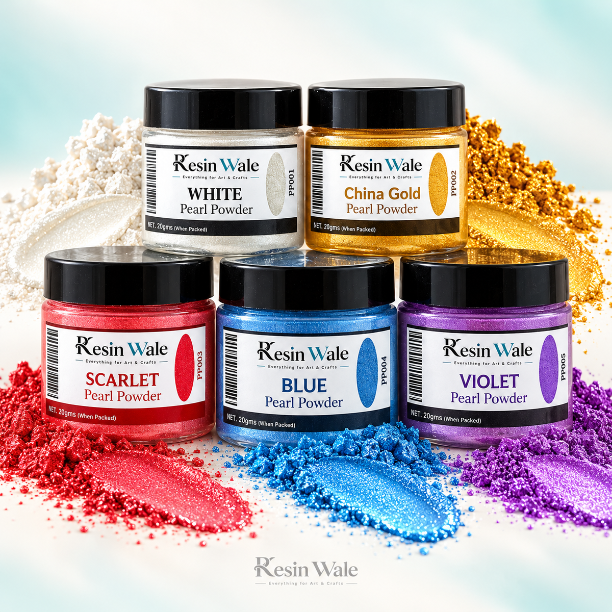 pearl powder pigments materials for pigment guides projects — Resin Wale