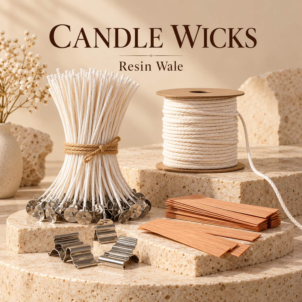 Resin Wale Candle Wicks
