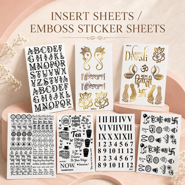 Insert Sheet & Emboss Sticker Sheet