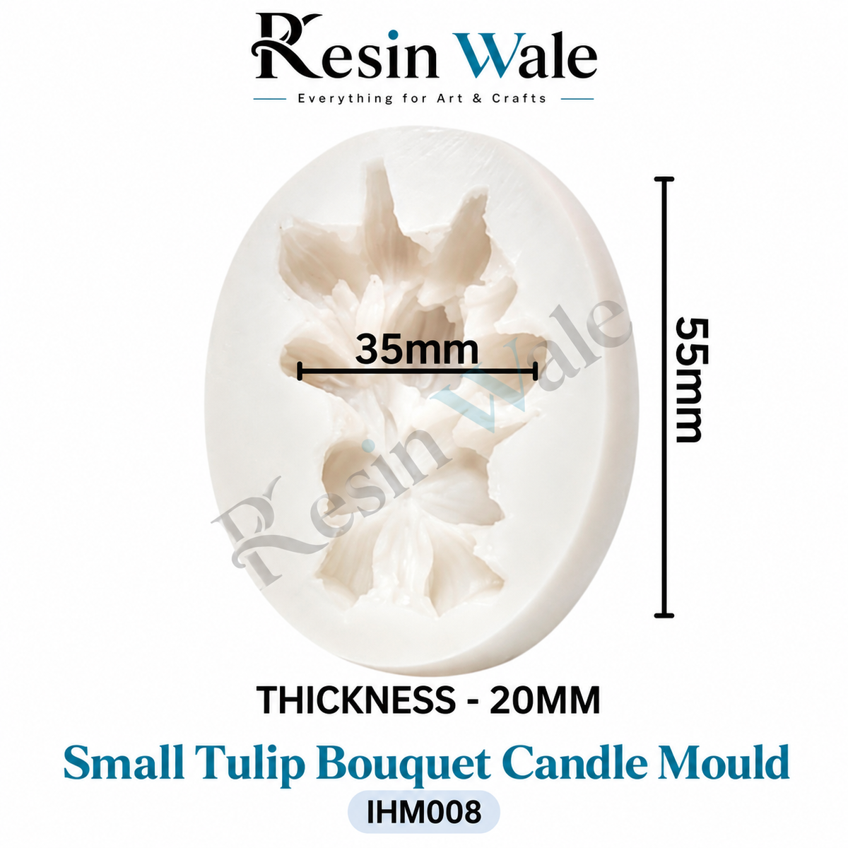 Resin Wale Flowers, Rose, Peony, Tulip Bouquet