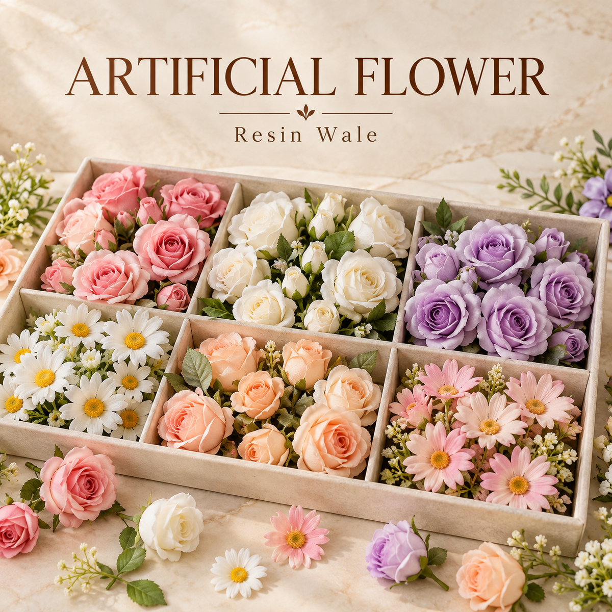 Resin Wale artificial flower