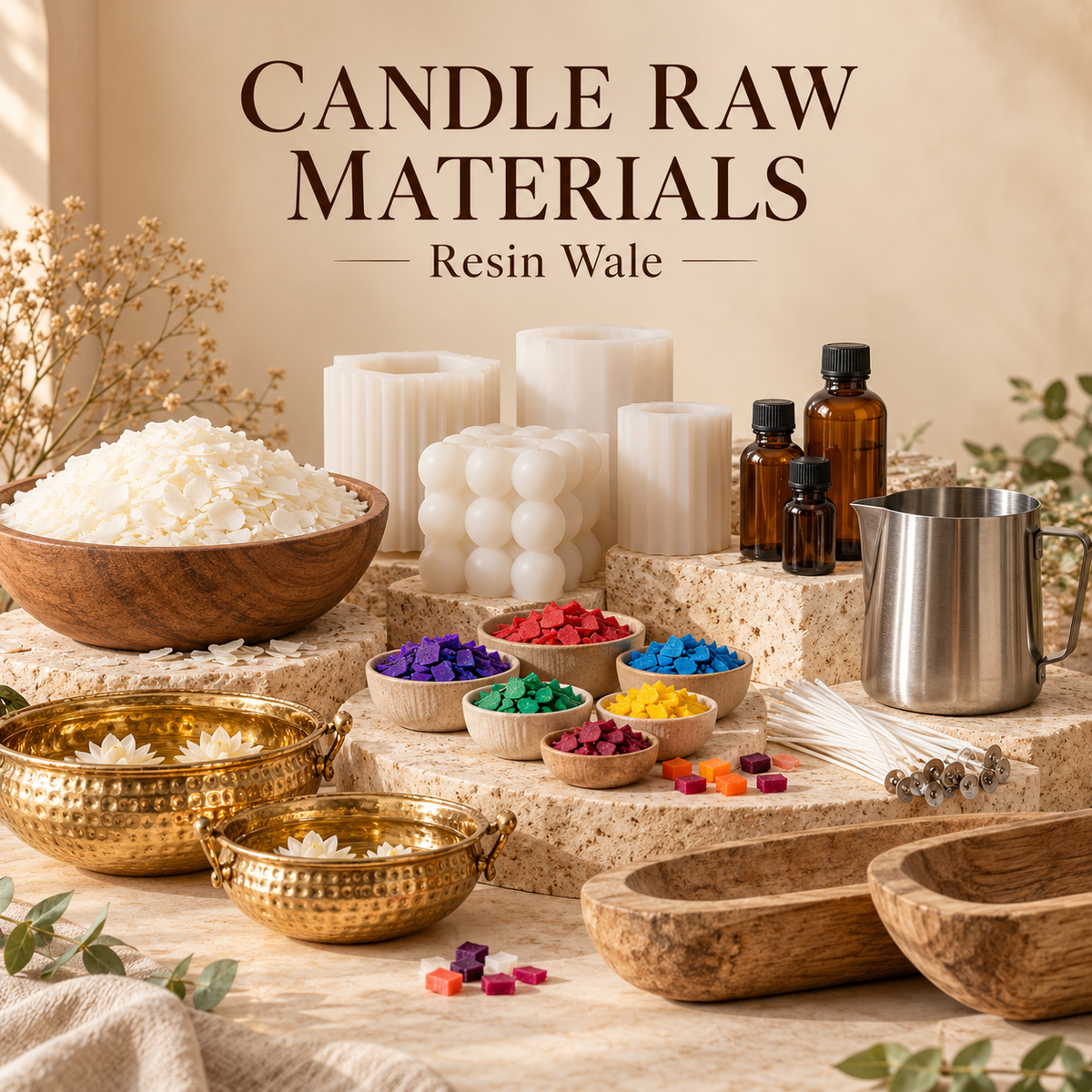 Resin Wale Candle Raw Materials