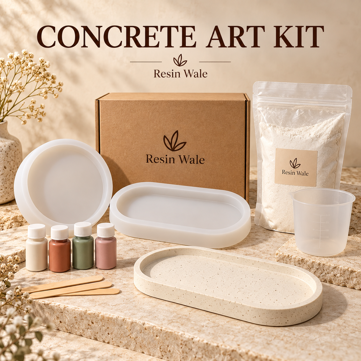 Resin Wale Concrete Art Kit