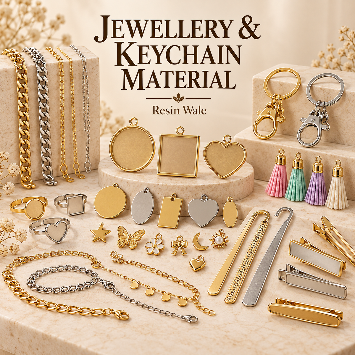 Resin Wale Jewellery & Keychain Material