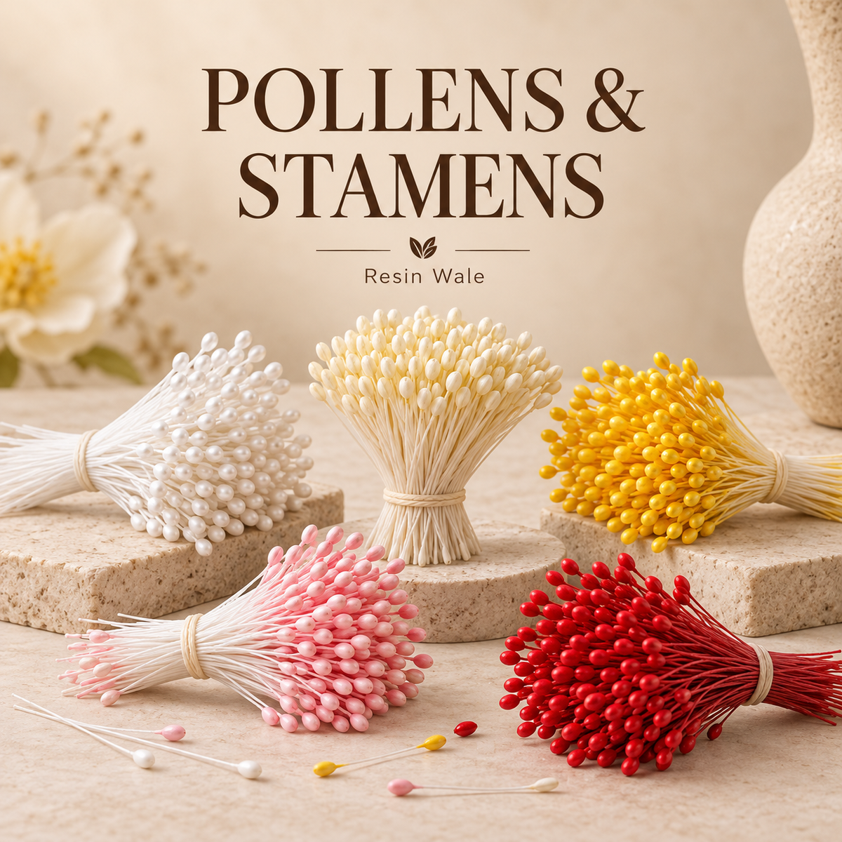 Resin Wale Pollens & Stamens