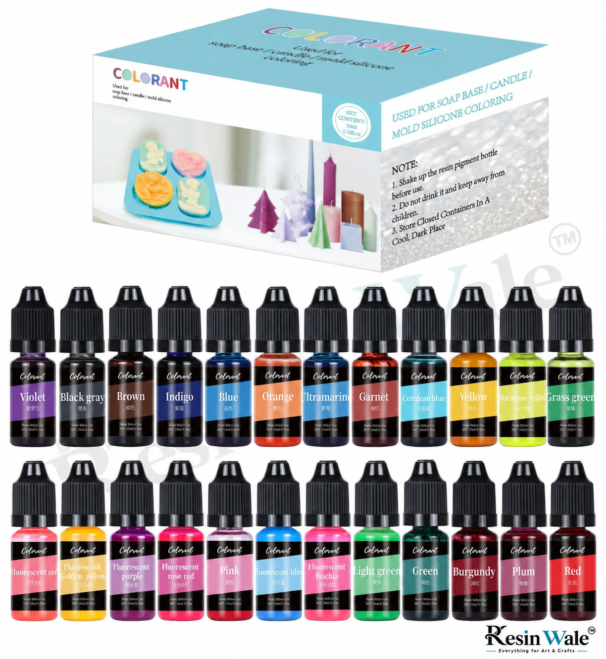 Candle Color - Set of 24