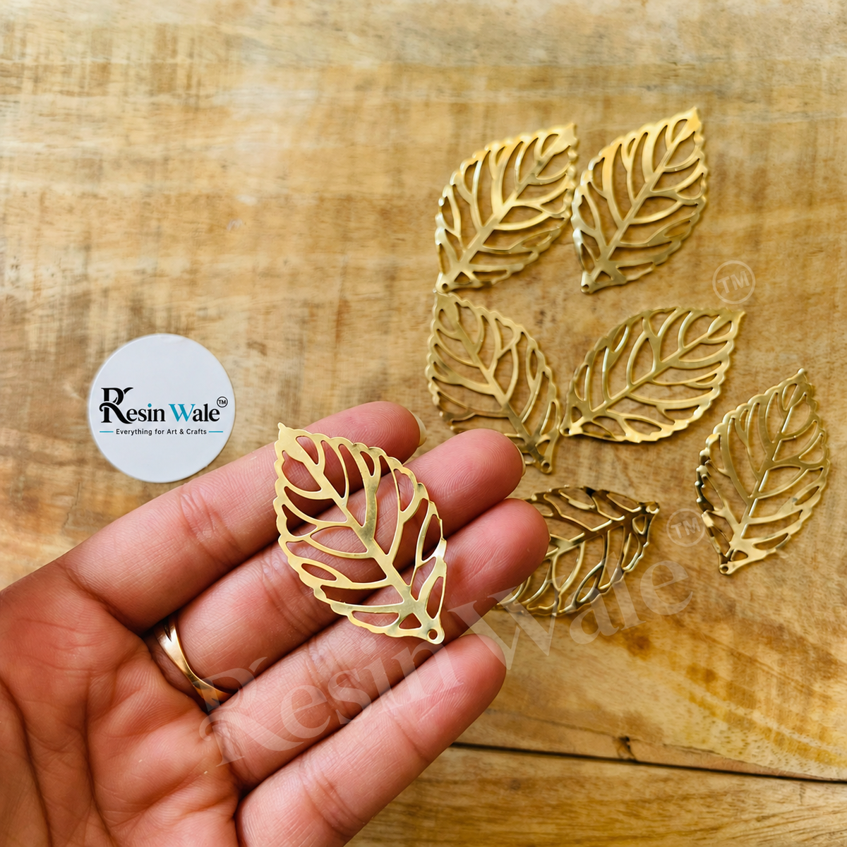 Metal Leaf Charms (B)