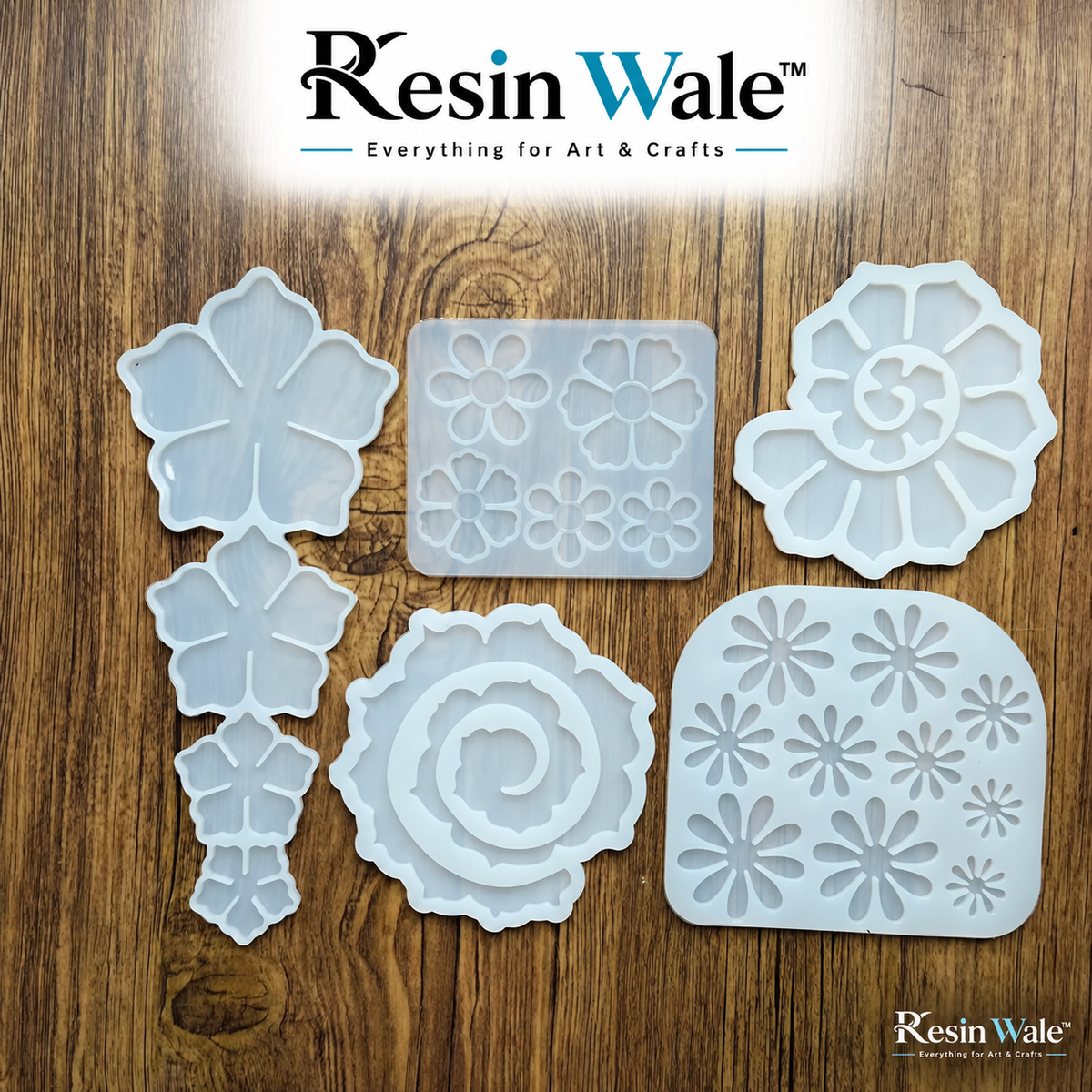 3D Flower Combo - Set of 5