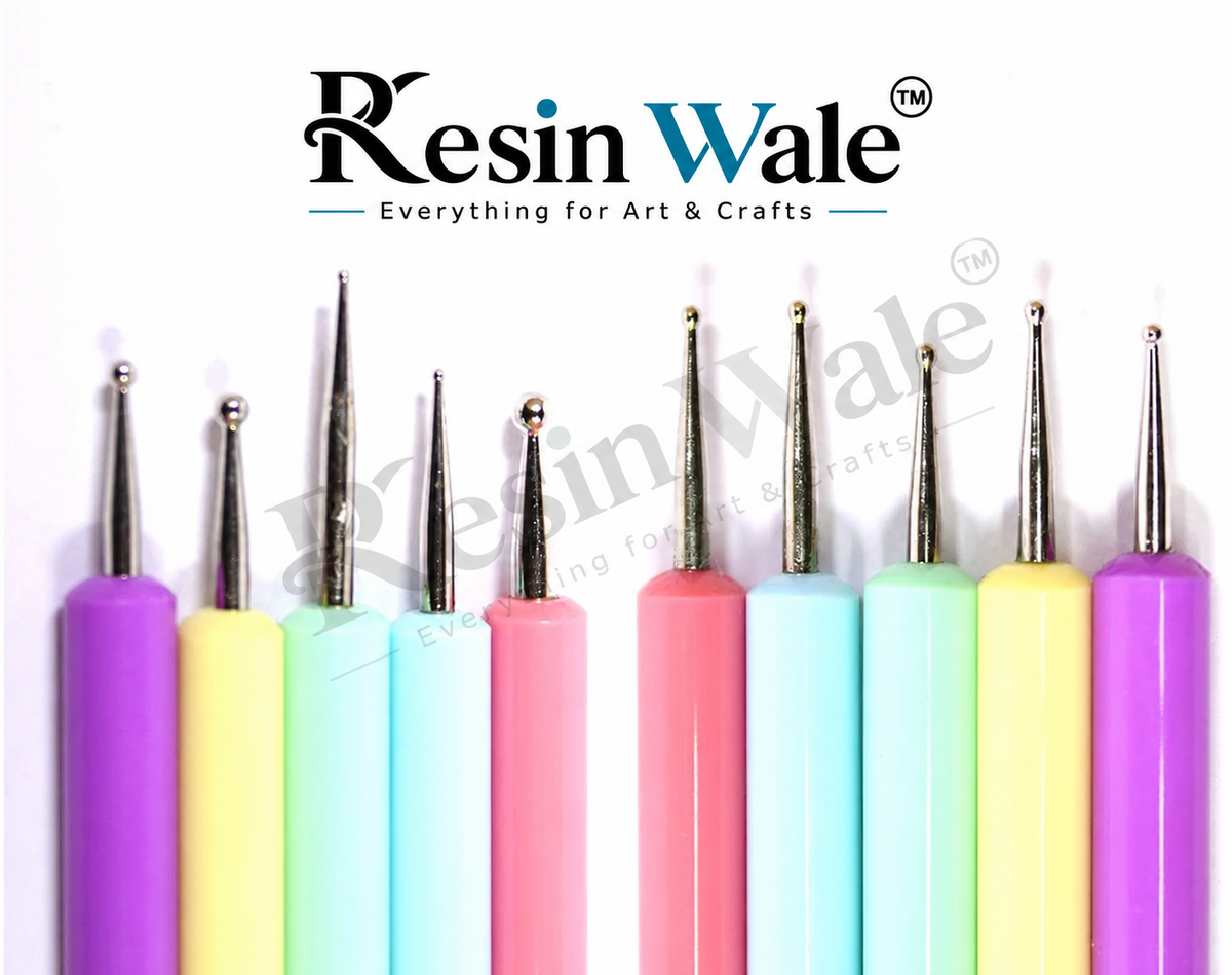 5Pc Col Handle Embossing Tools & Nail Art Tool