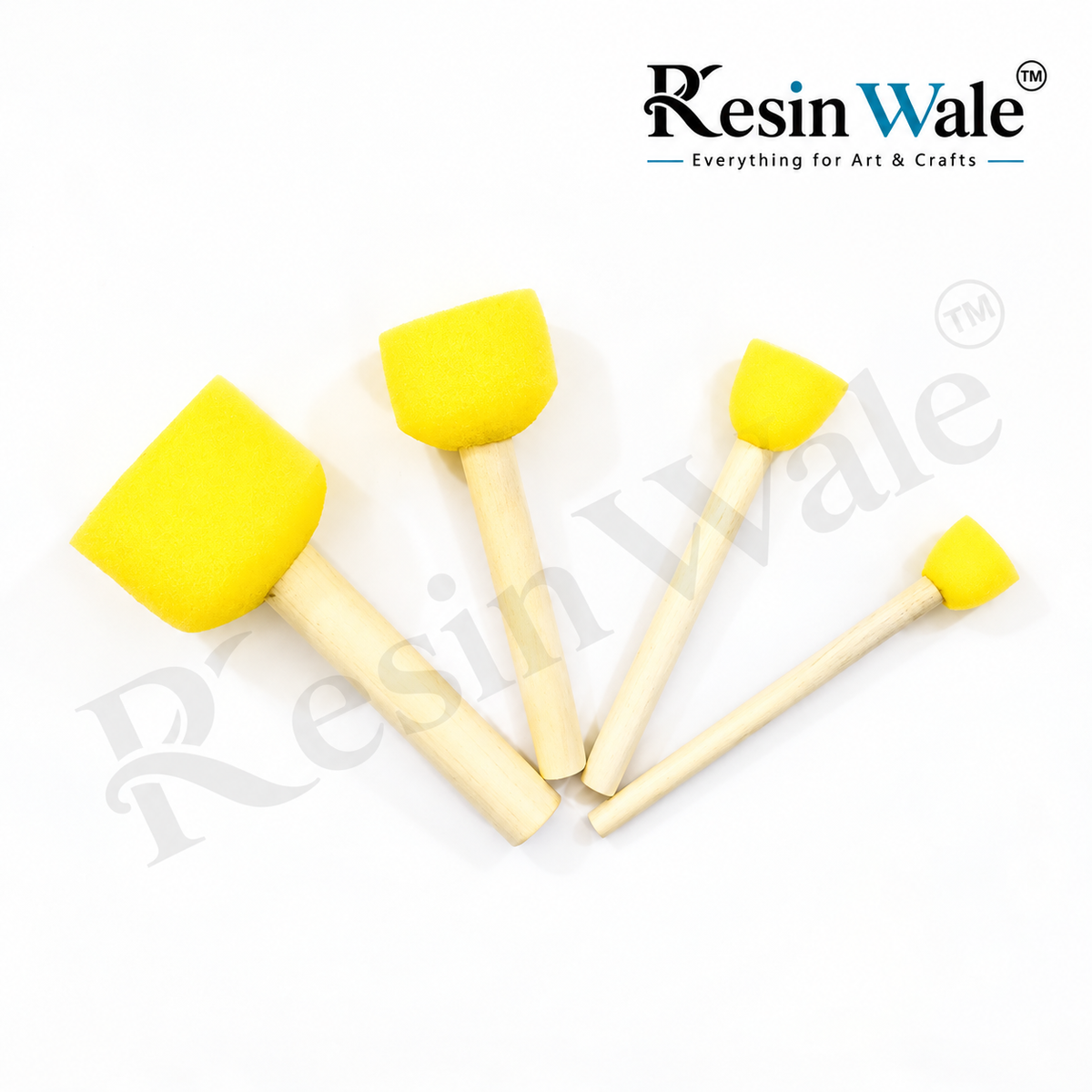 4 Pc Yellow Sponge Dabbing Tool