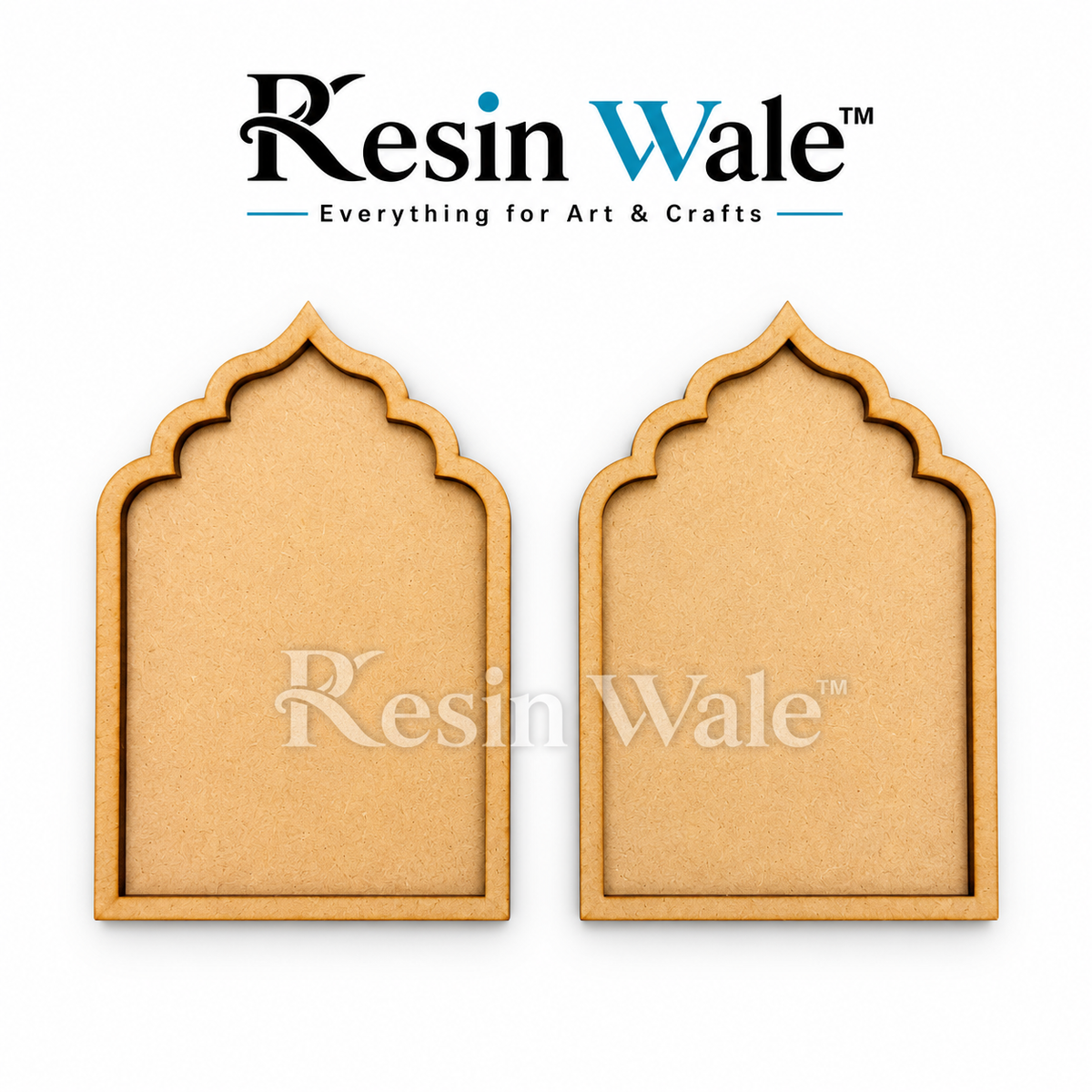Shubh Labh Mdf Wall Hanging Base | - Temple Arch Shape