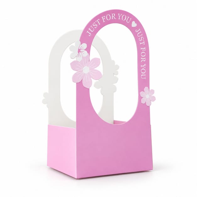 Just For You Floral Packaging Box – Pink