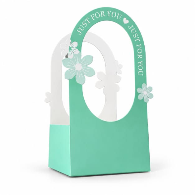 Just For You Floral Packaging Box – Green