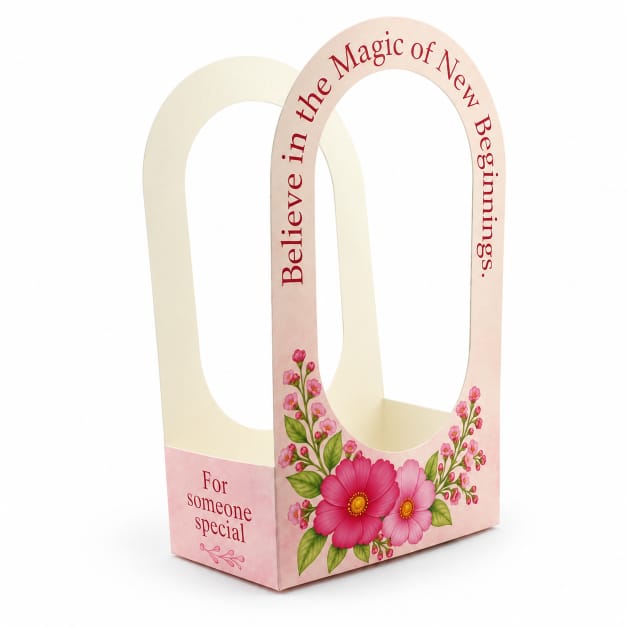 Premium Flower Gift Box – Pink Floral