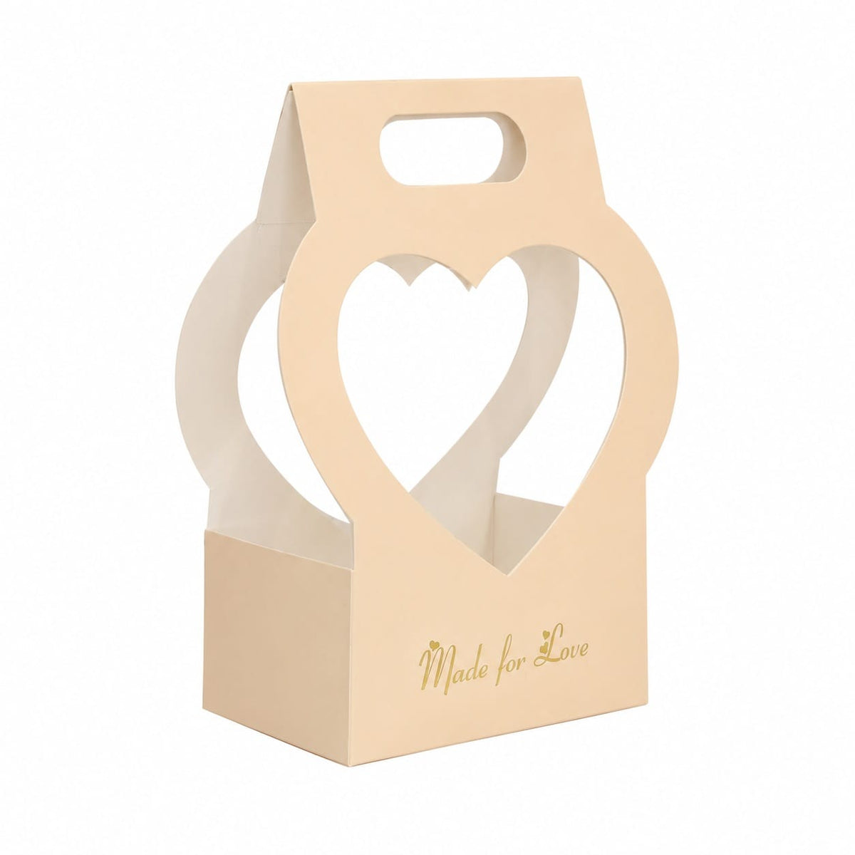 Premium Heart Gift Packing Box – Beige