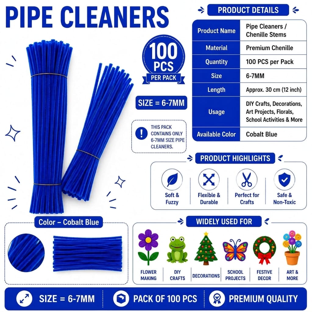 Premium Pipe Cleaner – Cobalt Blue