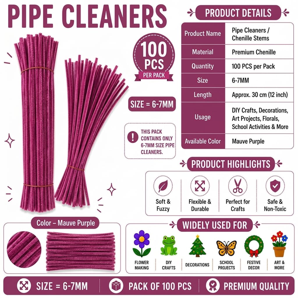 Premium Pipe Cleaner – Mauve Purple