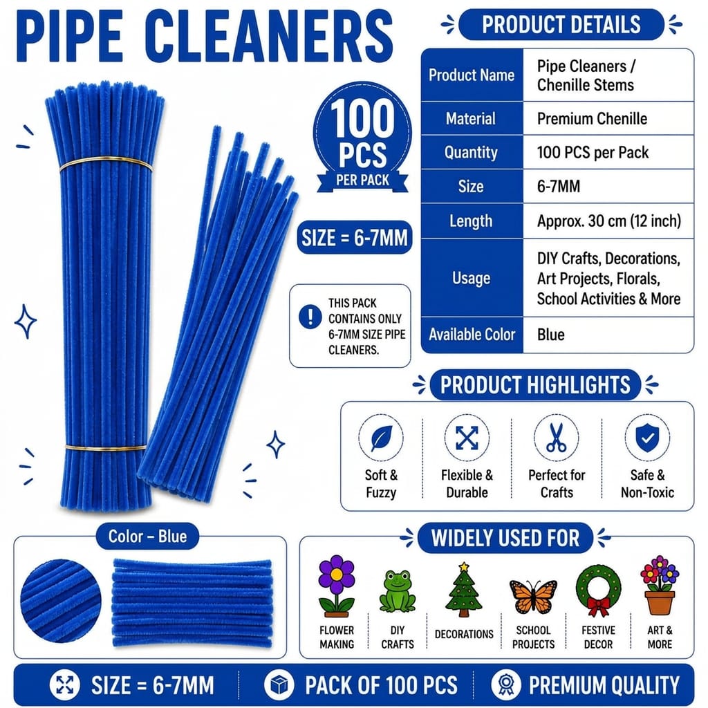 Premium Pipe Cleaner – Blue