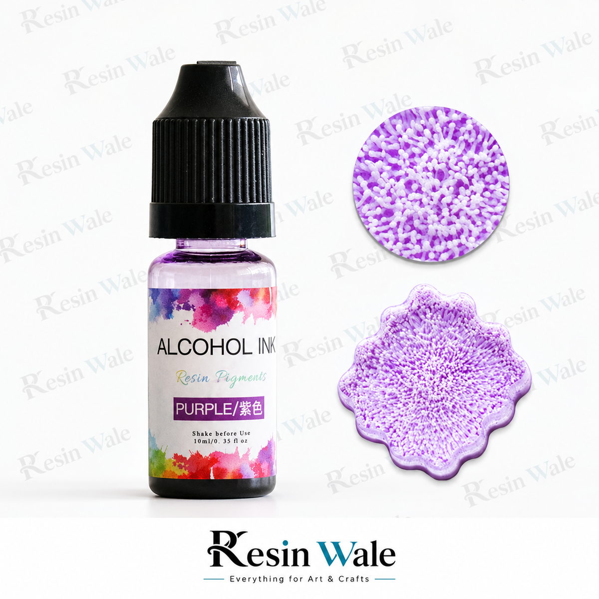 3D alcohol Ink Purple - IAI15 - Resin Wale