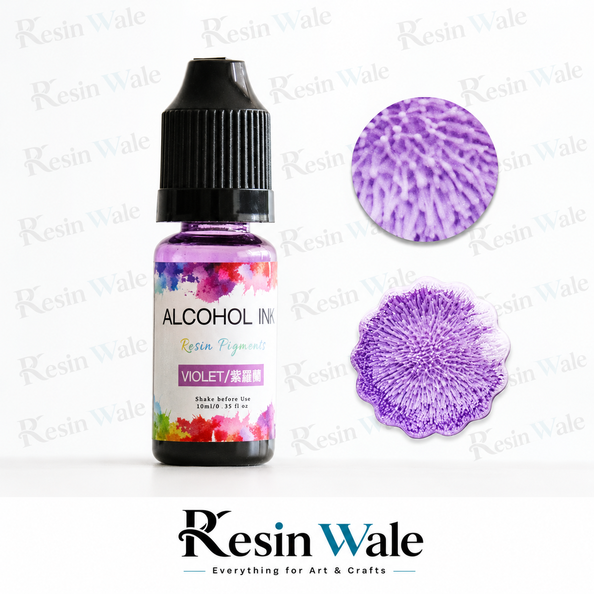 3D alcohol Ink Violet - IAI19 - Resin Wale