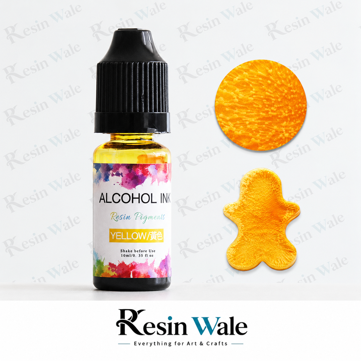 3D alcohol Ink Yellow - IAI21 - Resin Wale