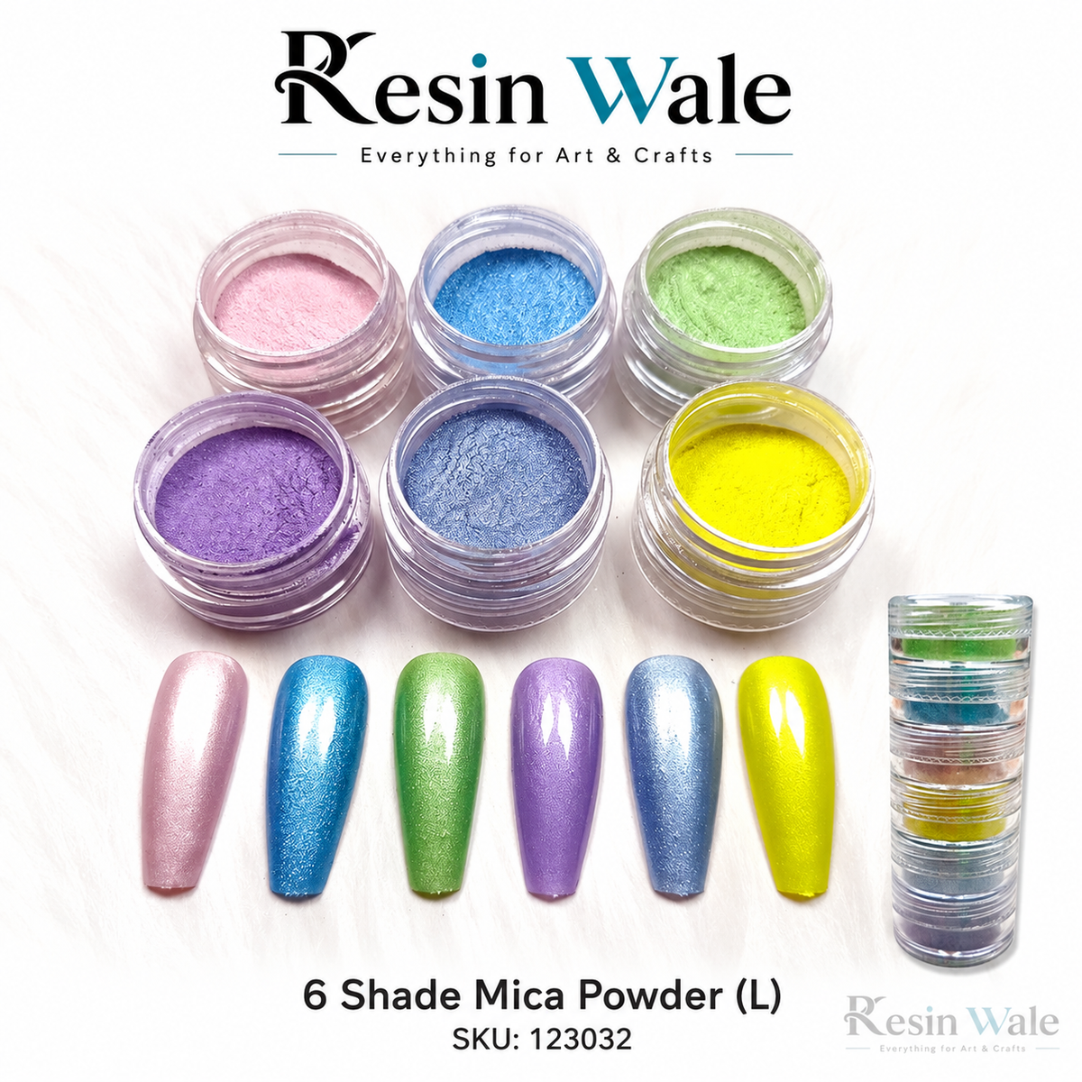 Resin Wale 6 Shade Mica Powder (L) SKU 123032