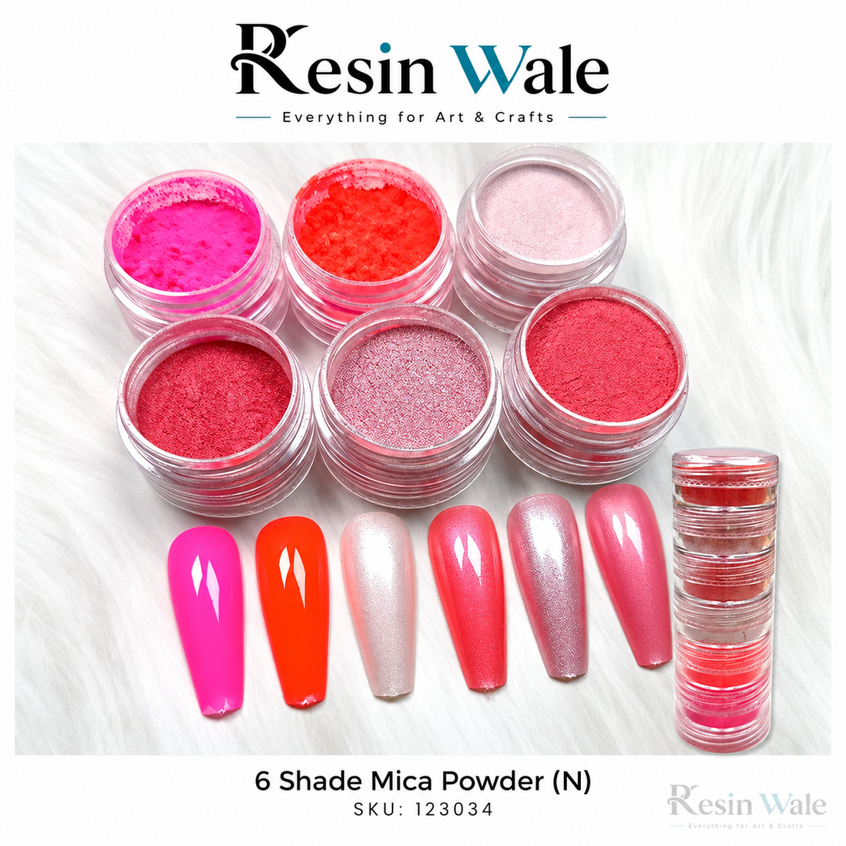 Resin Wale 6 Shade Mica Powder (N) SKU 123034