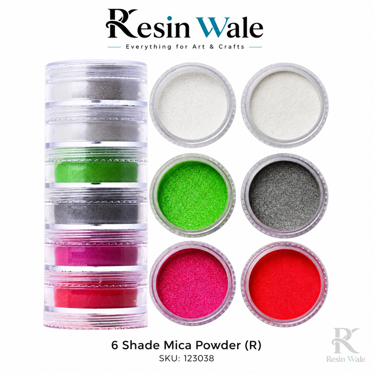 Resin Wale 6 Shade Mica Powder (R) SKU 123038