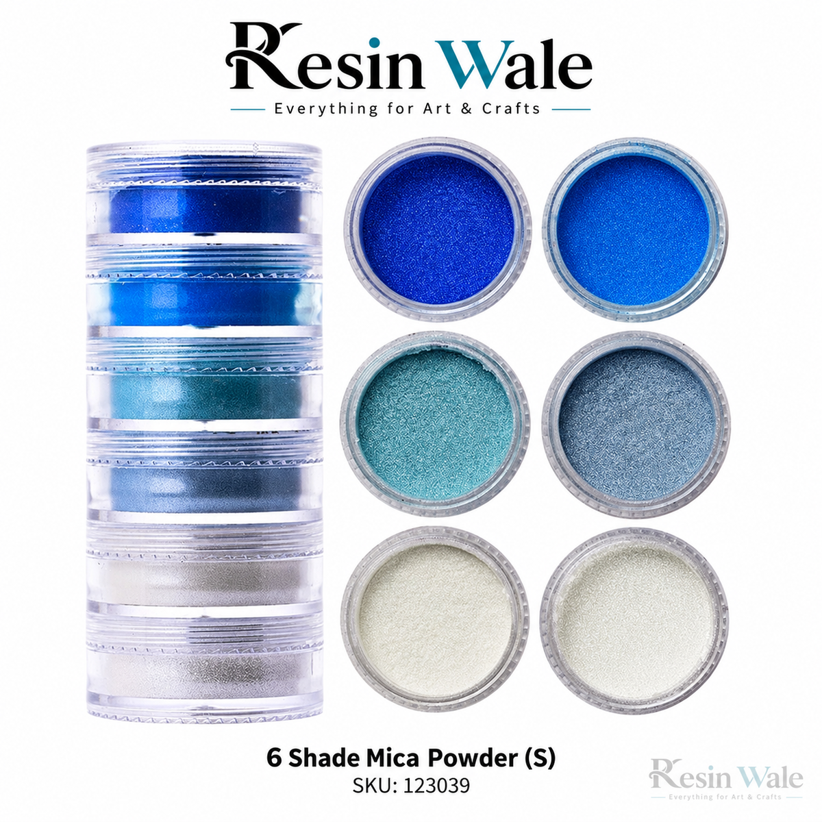 Resin Wale 6 Shade Mica Powder (S) SKU 123039