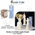 Resin Wale Mother & Child Candle Mould SM0583