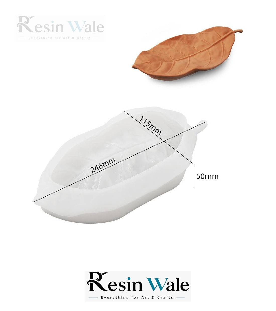Leaf Shape Jewelery Tray Mould — Resin Wale