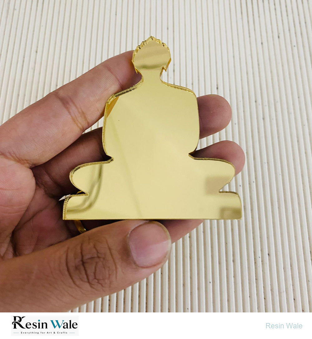 Gold acrylic Mahavir Swami Filled - Resin Wale