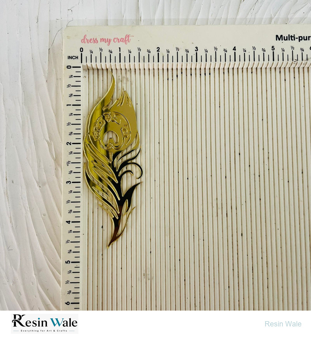 Gold Acrylic Morpankh - Resin Wale