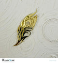 Gold Acrylic Morpankh - Resin Wale
