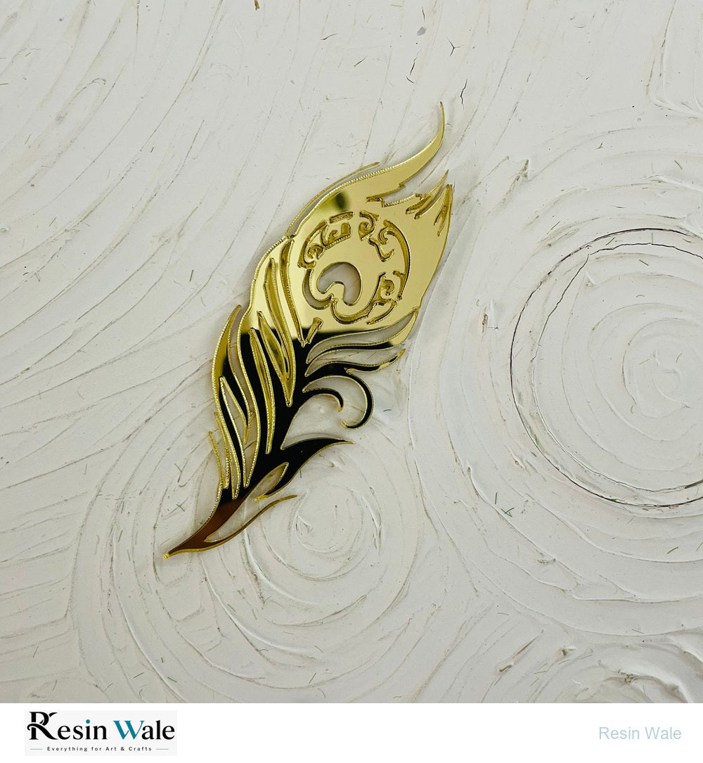 Gold Acrylic Morpankh - Resin Wale