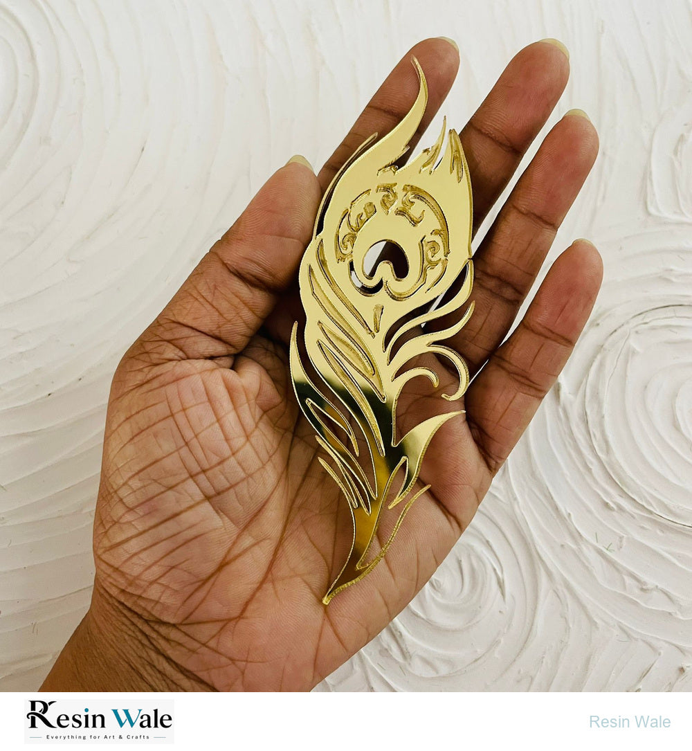 Gold Acrylic Morpankh - Resin Wale