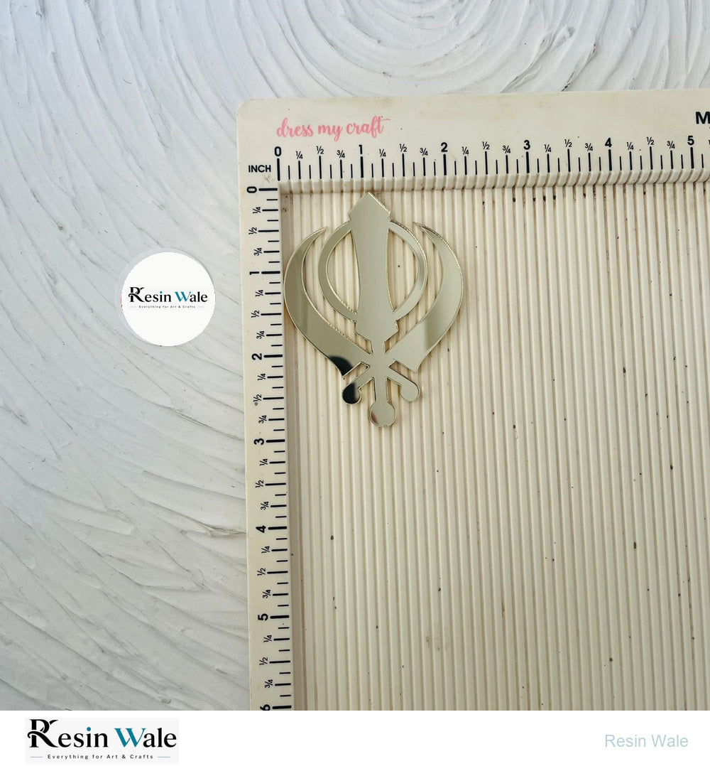 Acrylic Cutout - Khanda - Resin Wale