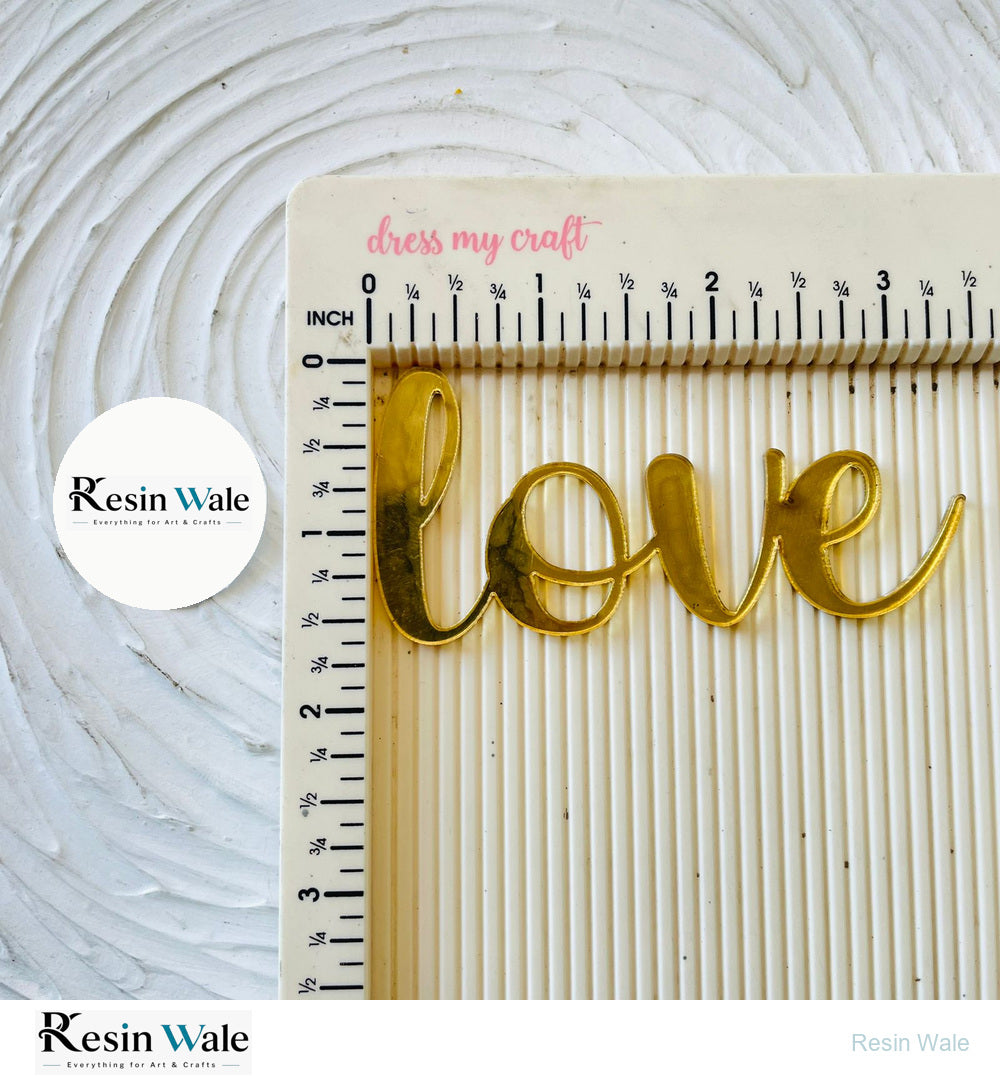 Love Acrylic Cutout - Resin Wale