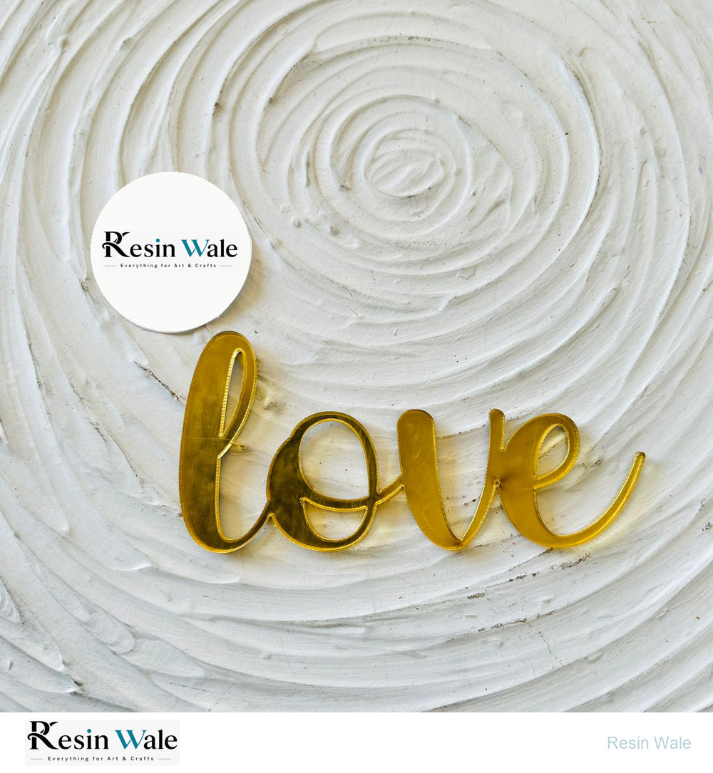 Love Acrylic Cutout - Resin Wale