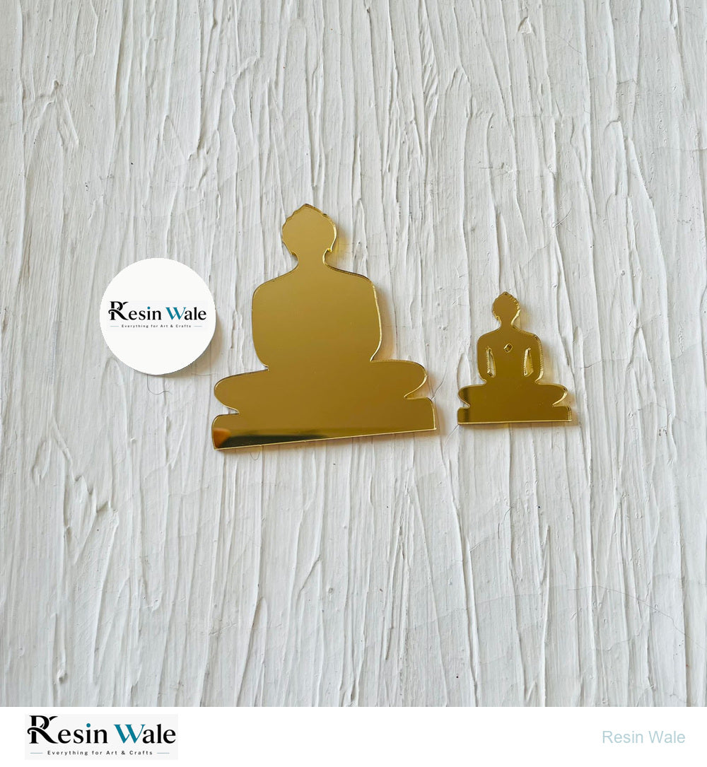Gold acrylic Mahavir Swami Filled - Resin Wale