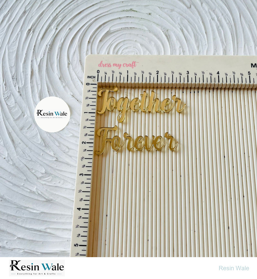 Acrylic Cutout-Together Forever - Resin Wale