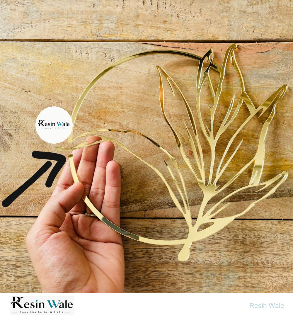 Gold Leaf acrylic ring - Resin Wale