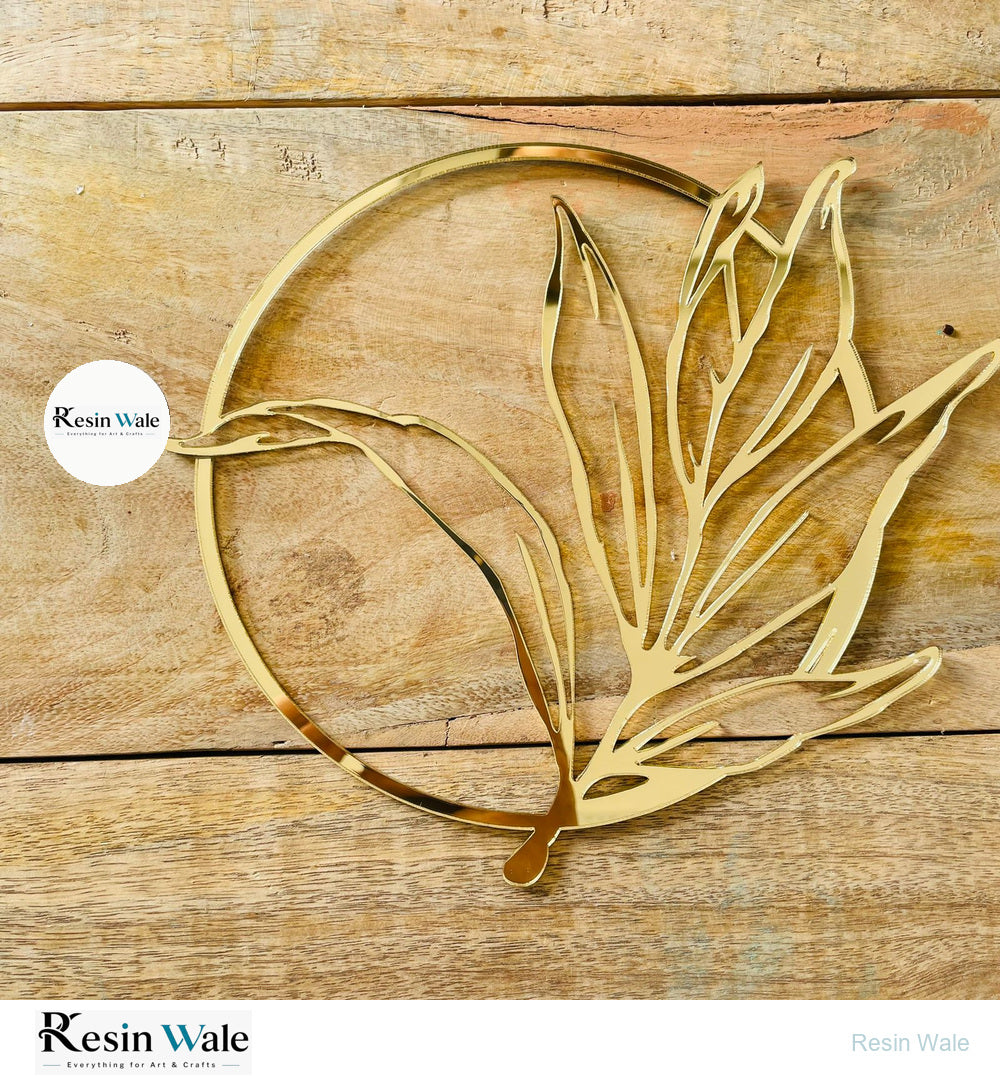 Gold Leaf acrylic ring - Resin Wale