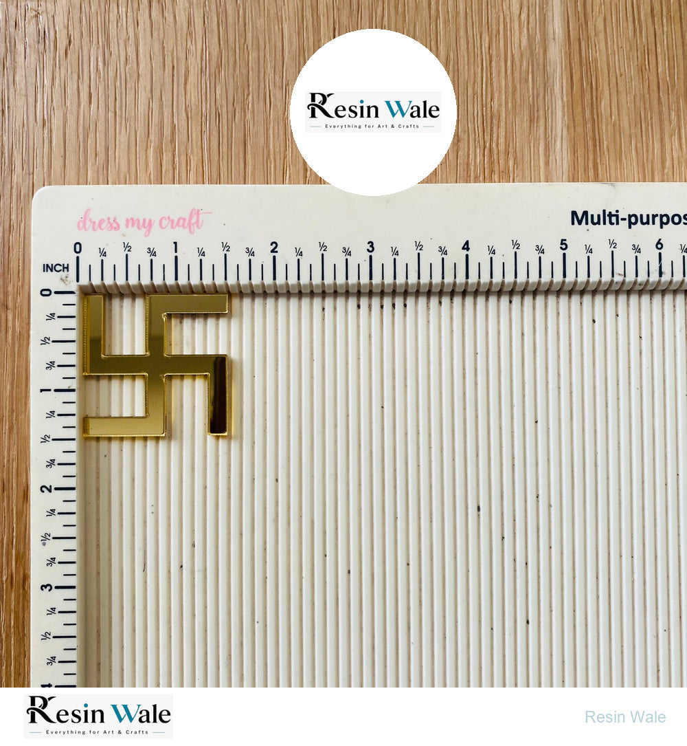 Acrylic Cutout - Swastik - Resin Wale