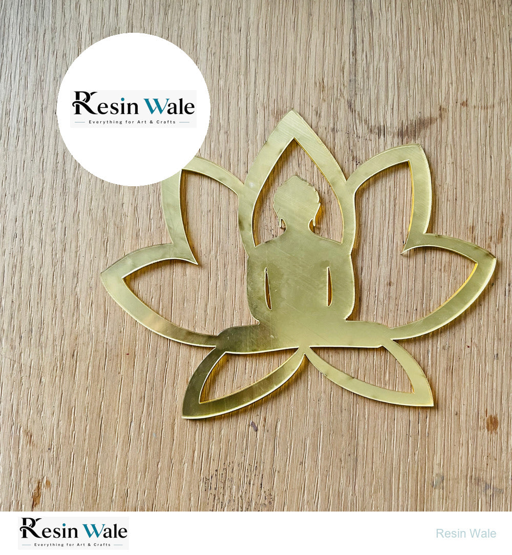 Acrylic Lotus Mahavir Swami - Resin Wale