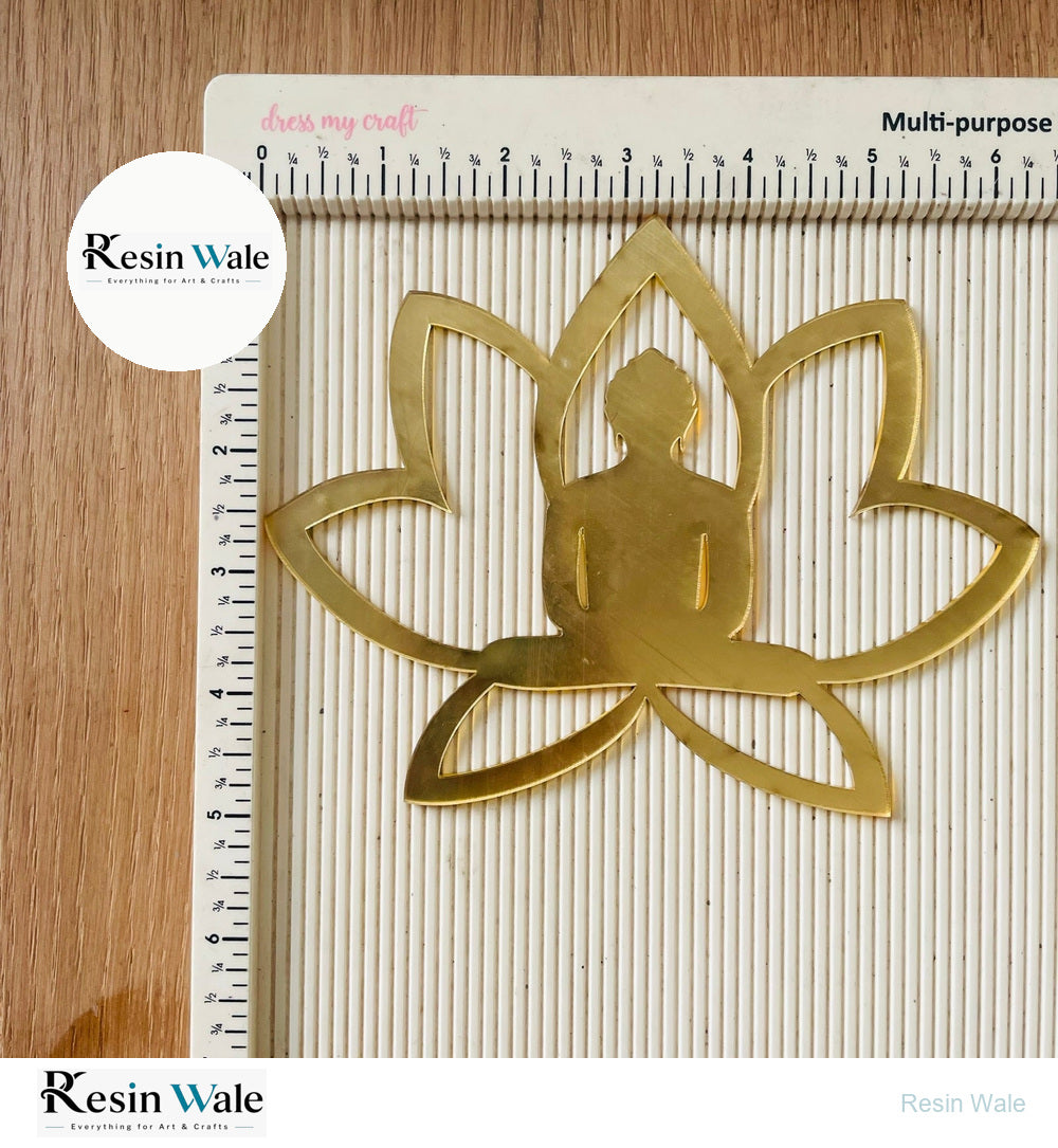Acrylic Lotus Mahavir Swami - Resin Wale
