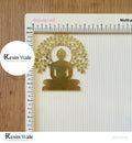 Acrylic Mahaveer Swami With Tree Cutout (B) - Resin Wale